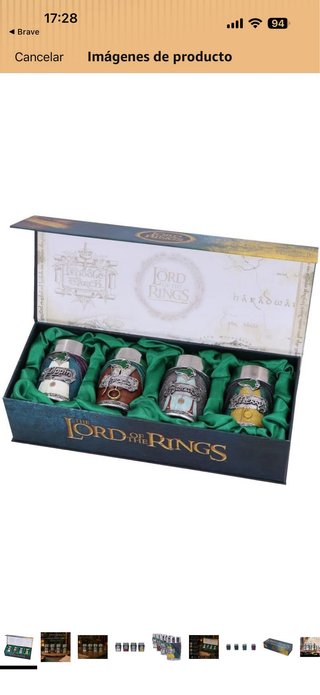 Set 4 Vasos Chupito El Señor de los Anillos