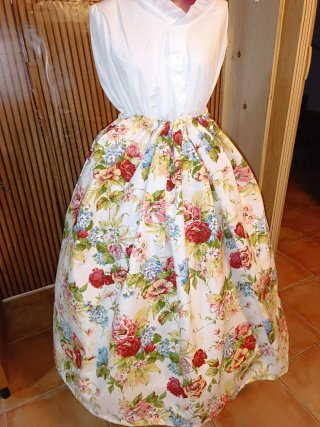 Traje Baturra flores