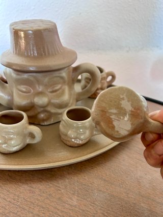 Juego de té vintage café y liqueur