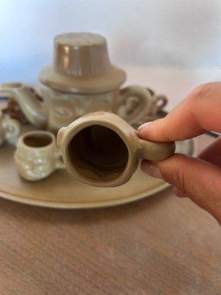 Juego de té vintage café y liqueur