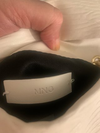 Bolso de fiesta Mango blanco