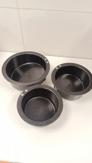 Juego 3 moldes tarta inclinada