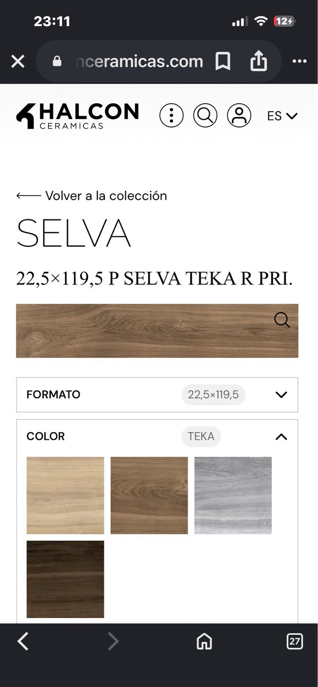 Porcelánico Rectificado 22,5x119,5 Selva Beige 1