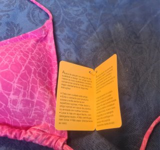 Bikini rosa fucsia efecto piel / animal print T 44