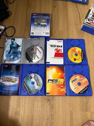 Conjunto di giochi PS2 di calcio: FIFA, PES e TIF