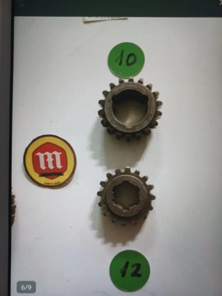 Lote 4 piñones MONTESA Ref.3939