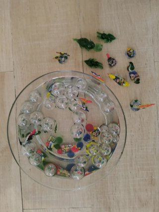 Figuras decorativas de cristal para pecera