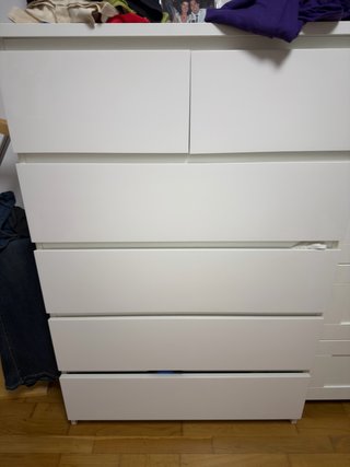 Cómoda IKEA MALM 6 cajones Blanca