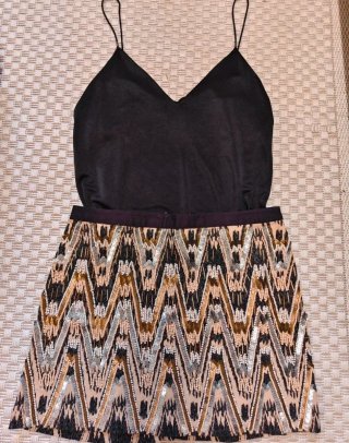 Falda mini Lefties bordada T.38