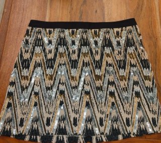 Falda mini Lefties bordada T.38