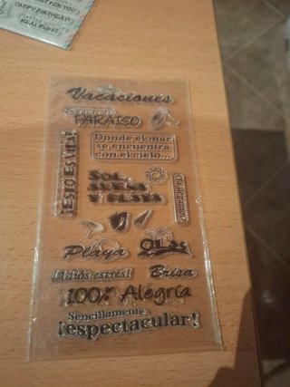 Sellos de goma para scrapbooking Vacaciones