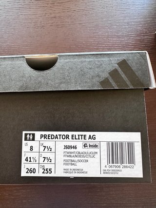 Adidas Predator Elite AG Talla 41 1/3