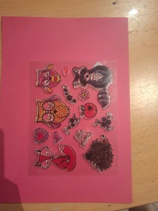 Sellos para scrapbooking animales y flores