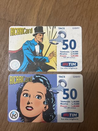 Ricaricard vintage TIM 50