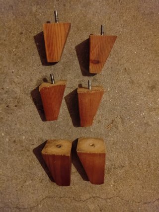 Patas de madera para sofá (4 unidades)