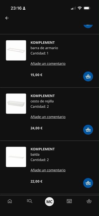 Armario PAX Ikea Blanco con Accesorios
