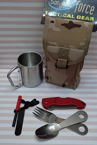 OFERTA!  JUEGO  SURVIVAL CAMPING + REGALO PEDERNAL