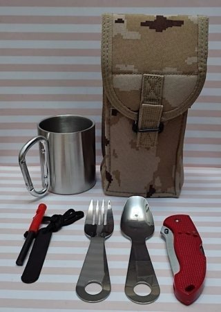 OFERTA!  JUEGO  SURVIVAL CAMPING + REGALO PEDERNAL