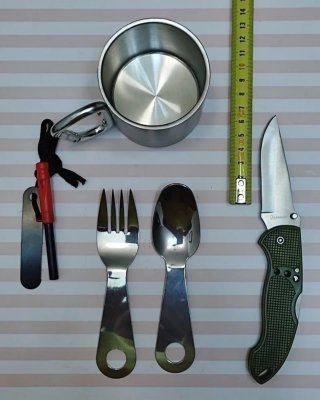 OFERTA!  JUEGO  SURVIVAL CAMPING + REGALO PEDERNAL