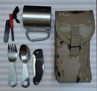OFERTA!  JUEGO  SURVIVAL CAMPING + REGALO PEDERNAL