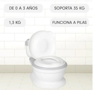 SUPERBE BEBÉ Handy Potty Orinal Bebé con Sonidos