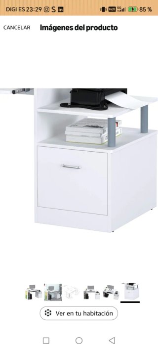 Escritorio blanco ordenador