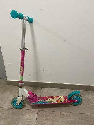 Patinete infantil niña rosa y turquesa