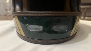Casco Moto Clásico Verde. Talla 55-56