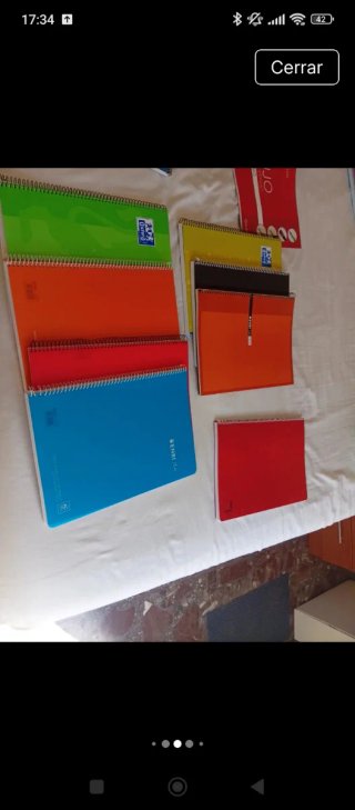 Material escolar varios colores