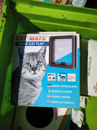 Cat Mate Gatera Grande Marrón/Gris NUEVO
