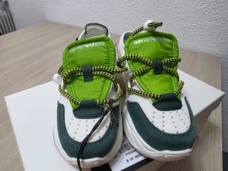 Zapatillas Emporio Armani Blancas y Verdes Niño 29