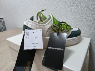 Zapatillas Emporio Armani Blancas y Verdes Niño 29