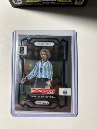Carta Panini Prizm Gabriel Batistuta Argentina