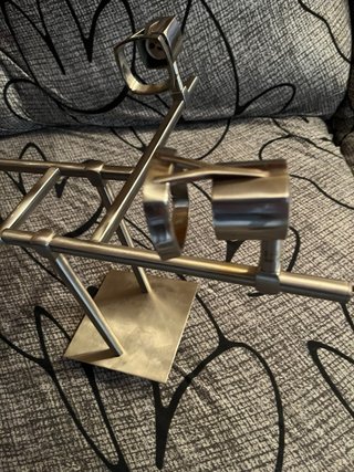 Lámpara de techo moderna metal plateado