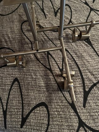 Lámpara de techo moderna metal plateado