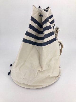 Mochila Jean Paul Gaultier Rayas Azul/Blanco