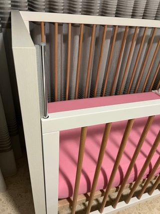 Cuna Madera Maciza Regulable Altura