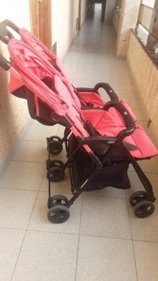 Silla gemelar Chicco Ohlalá Twin Roja