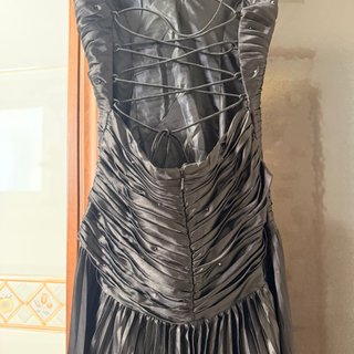 Vestido de fiesta largo, negro T40/38