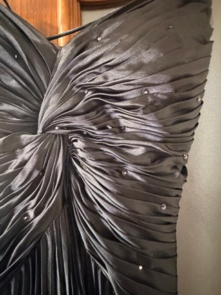 Vestido de fiesta largo, negro T40/38