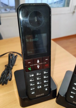 Teléfono Inalámbrico Philips D450 DUO Negro