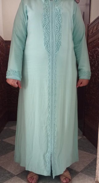 Vestido largo teal talla única