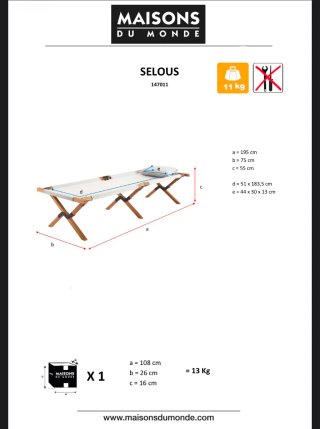Cama plegable Maisons du Monde