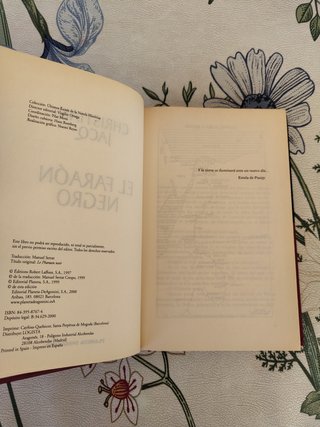 Libro El Faraón Negro - Christian Jacq Tapa Dura