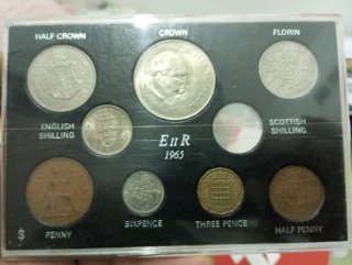 Monedas Reino Unido 1965