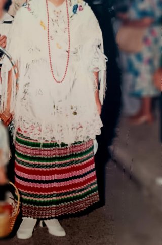 Falda, refajo de Monovera.