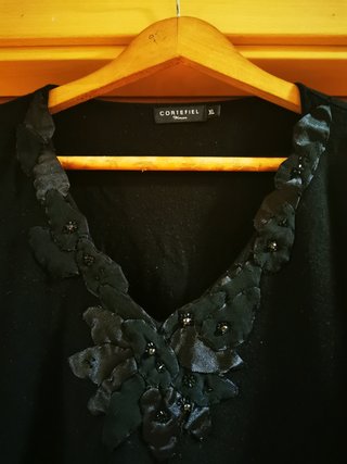 Elegante jersey Cortefiel negro talla XL