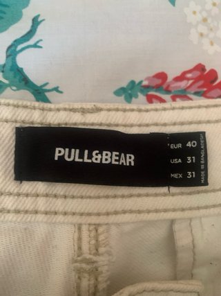 Pantalón blanco Pull&Bear