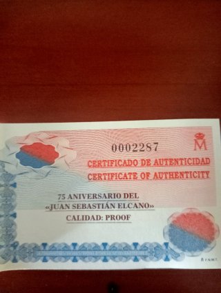 Moneda 75 Aniversario Juan Sebastián Elcano