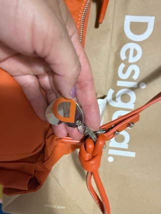Bolso Desigual Naranja Nuevo con Etiquetas